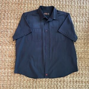 Jesse James Industrial Workwear Shirt XL – Dress Navy Button Down LIKE NEW